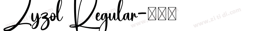 Zyzol Regular字体转换